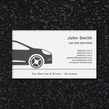 Auto Sales oder Car Driver Business Card