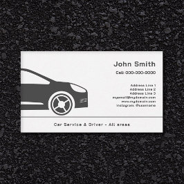 Auto Sales oder Car Driver Business Card Visitenkarte