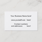 Auto Sales-Visitenkarte Visitenkarte (Rückseite)