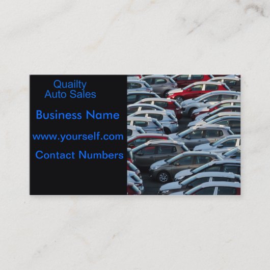 Auto Sales-Visitenkarte Visitenkarte (Vorderseite)