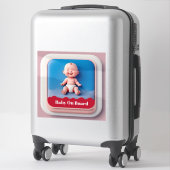 Auto-Schild Baby an Bord Aufkleber (Koffer)