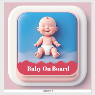 Auto Schild Baby an Bord Aufkleber