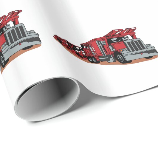 Auto-Schlepper Geschenkpapier (Rolleneckpunkt)