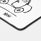 Auto schleppt eine Karawane und ein Greenhouse. Fu Schreibtischunterlage (Ecke)