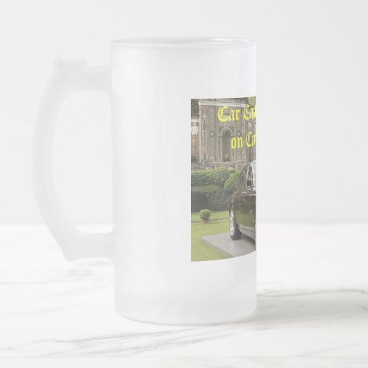 Auto-Schloss-Garagen-Tasse Mattglas Bierglas (Links)