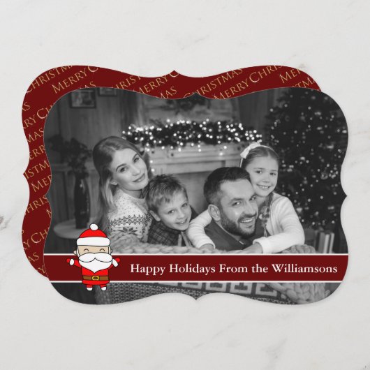 Auto Schwarz und Weiß Happy Urlaub Weihnachten Ext (Vorne/Hinten)