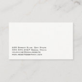 Auto Service Car Care Logo Visitenkarte (Rückseite)