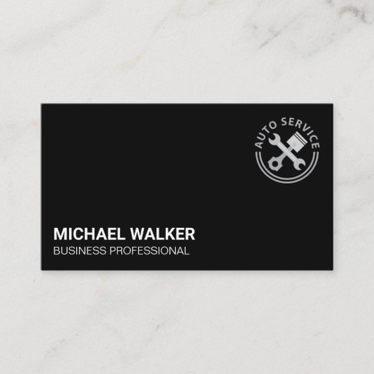 Auto Service Car Care Logo Visitenkarte (Vorderseite)