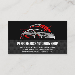 Auto-Service-Logo   Auto   Mechaniker Visitenkarte