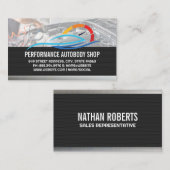 Auto-Service-Logo | Mechaniker Visitenkarte (Vorne/Hinten)