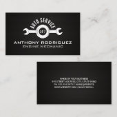 Auto-Service-Marken-Logo | Kohlenstofffaser Visitenkarte (Vorne/Hinten)