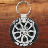 Auto-Service Reparatur Garage Eigentümer Reifen Rä Schlüsselanhänger (Vorderseite)