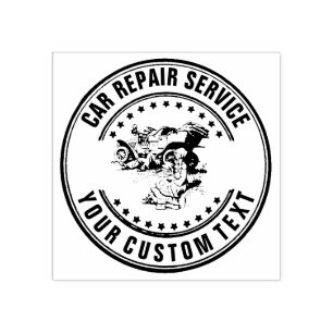Auto-Service-Reparatur-Garagen-Inhaber-Vintage Gummistempel