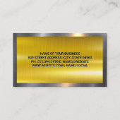 Auto-Service-Symbole | Metallindustrie Visitenkarte (Rückseite)