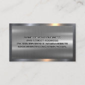 Auto-Service-Symbole | Metallindustrieller Hinterg Visitenkarte (Rückseite)