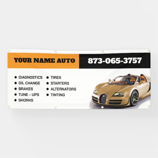 Auto Services Custom Banner (Horizontal)