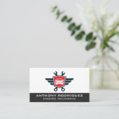 Auto Shop Marken Autologo | Techniker Visitenkarte (Stehend Vorderseite)