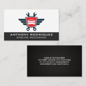 Auto Shop Marken Autologo | Techniker Visitenkarte (Vorne/Hinten)