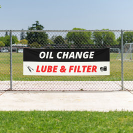 Auto Shop Ölwechsel und Filter Banner