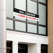 Auto Shop Ölwechsel und Filter Banner (Äußeres Gebäude)