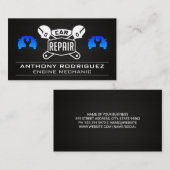 Auto Shop | Wrenches | Mechanische Reparatur Visitenkarte (Vorne/Hinten)