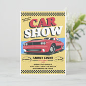 Auto-Show-Ankündigung Einladung (Stehend Vorderseite)