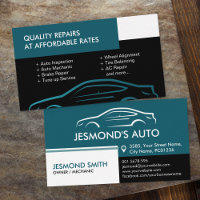 Auto Silhouette - Automechanik - Aquamarin