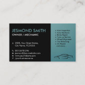 Auto Silhouette - Automechanik Visitenkarte (Vorderseite)