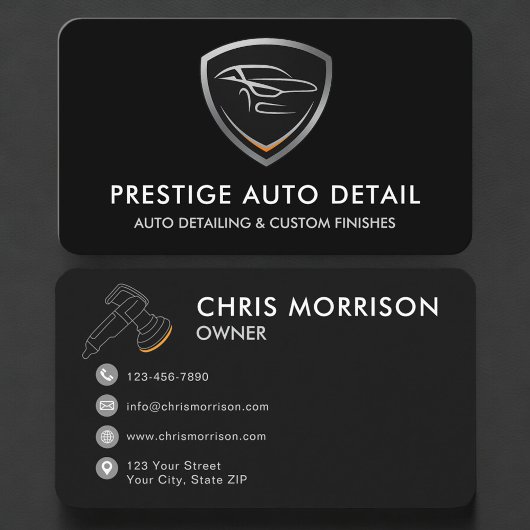 Auto-Spa-Autodetailing-Reinigung Visitenkarte
