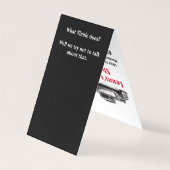 Auto-Spaten Visitenkarten (Rückseite)