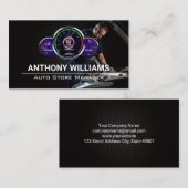 Auto-Speedometer | Mechanische Arbeiten am Motor Visitenkarte (Vorne/Hinten)