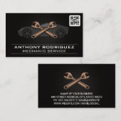 Auto | Sportwagenrennen | QR-Code Visitenkarte (Vorne/Hinten)