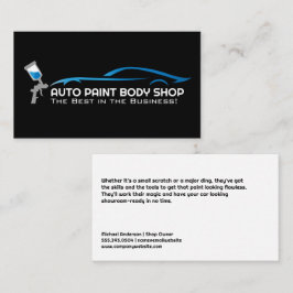 Auto Spray Paint Logo | Dienstleistungen von Perso Visitenkarte