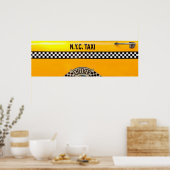 Auto - Stadt - NYC Taxi Poster (Küche)