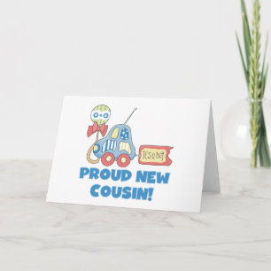 Auto stolz neuer Cousin Es ist ein Junge Ankündigung
