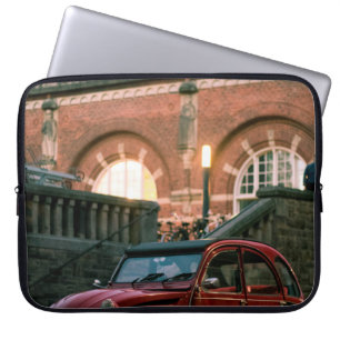 Auto Straße alt Vintage Stil Straße Laptopschutzhülle