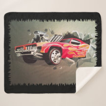 Auto stürzt durch die Mauer