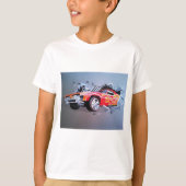 Auto stürzt durch die Mauer T-Shirt (Vorderseite)
