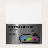 Auto Support | Autolackierungen Visitenkarten (Außenseite Aufgefaltet)