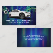 Auto-Surround-Sound | Musiknoten | Auto Visitenkarte (Vorne/Hinten)