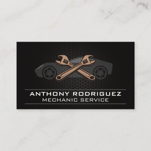 Auto | Symbol für Sportwagen Visitenkarte (Vorderseite)