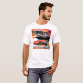 Auto-T-Shirt 1970 Oldsmobile-Macheten-442 T-Shirt (Vorne ganz)