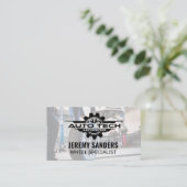 Auto Tech Automotive | Mechanik Visitenkarte (Stehend Vorderseite)