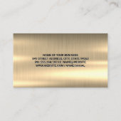Auto-Tech-Marken-Logo | Goldmetall Visitenkarte (Rückseite)