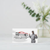 Auto Tech | Mechanisches Lächeln nach oben Visitenkarte (Stehend Vorderseite)