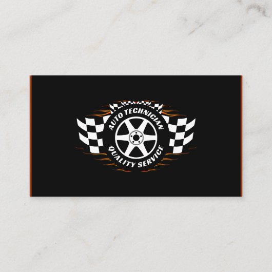 Auto Technischer Reparaturservice Visitenkarte (Vorderseite)