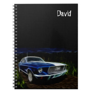 Auto-Themen-personalisiertes Spiralnotizbuch Notizblock