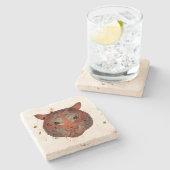 Auto Tiger Steinuntersetzer (Seitenansicht)