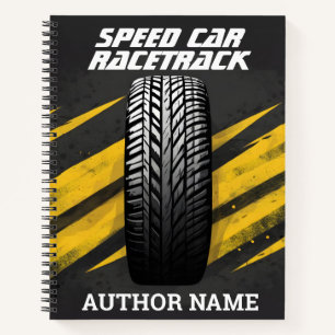 Auto Tire Road Book Cover Inspiration Notebook Notizblock
