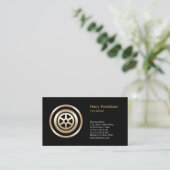 Auto Tire Service Business Card Visitenkarte (Stehend Vorderseite)